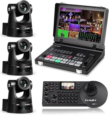 كاميرا FoMaKo 4K 60 إطارًا في الثانية NDI PTZ، تدعم إخراج NDI HX3 4K 60 إطارًا في الثانية، تكبير بصري 20x، للتدريب الطبي المباشر بما في ذلك الجراحة الحية، والندوات الطبية (K600NX3+M6+KC608 Pro) in Kuwait