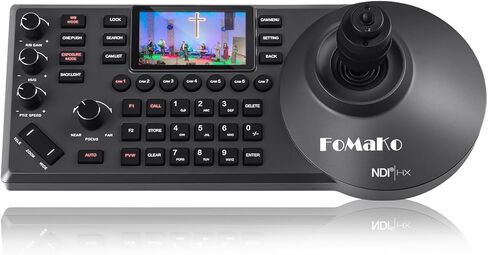 حزمة كاميرا FoMaKo 4K 60 إطارًا في الثانية NDI PTZ، تدعم إخراج NDI HX3 4K 60 إطارًا في الثانية، تكبير بصري 20x، تتبع تلقائي من الجيل 3 AI، 3G-SDI/HDMI/NDI/USB/PoE، مثالية لعبادة الكنيسة والاستوديو المباشر، K600Nx3+KC608 in Kuwait