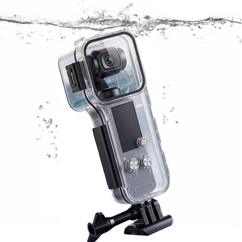 حافظة غوص Coyktonty OSMO Pocket 4، حافظة مقاومة للماء لكاميرا DJI Osmo Pocket 4، درع غوص 50 متر للتصوير تحت الماء، الغوص، السباحة، مقاوم للماء والغبار مع دعامة تثبيت المحول in Kuwait