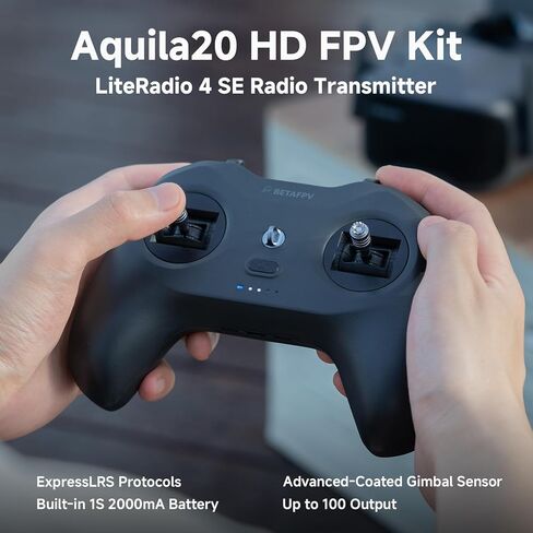 مجموعة BETAFPV Aquila20 HD FPV مع كاميرا 1080 بكسل، تثبيت الارتفاع، وظيفة DVR، VTX رقمي P1 عالي الدقة مدمج، 3 أوضاع مدعومة، نظام الدفع 2S وحدة تحكم عن بعد بدون طيار كوادكوبتر للمبتدئين FPV in Kuwait