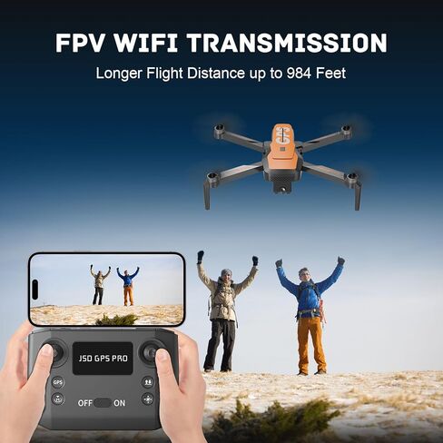 طائرات بدون طيار مع كاميرا للبالغين 4K - طائرة بدون طيار بنظام تحديد المواقع العالمي (GPS) مع إرجاع تلقائي، محرك بدون فرش، طائرة رباعية صغيرة قابلة للطي RC للأطفال المبتدئين مع فيديو مباشر FPV، اتبعني، بطاريتان تدوم رحلة طويلة أقل من 249 جرامًا in Kuwait