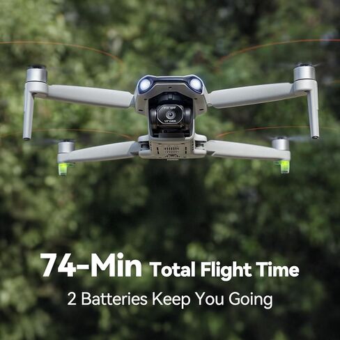 Ruko F11PRO 2 Plus Drones with Camera for Adults, 48MP 8K Photo, 3-Axis Gimbal Stabilizer, 74 Mins Flight Time (2 Batteries), 20,000ft Transmission, Beginner-Friendly Tech Gift in Kuwait