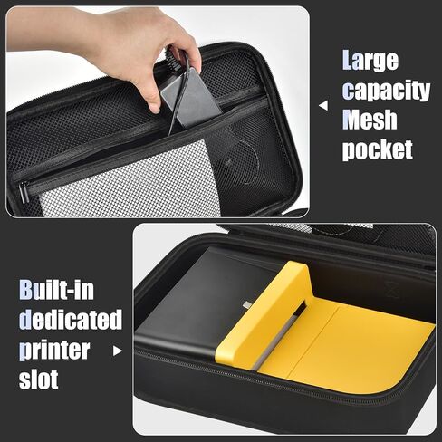 حافظة Kodak Dock ERA Plus، حقيبة تخزين واقية لطابعة الصور الفورية 4x6، خراطيش الحبر وملحقاتها، حقيبة محمولة مقاومة للمصورين والمسافرين (صندوق فقط) in Kuwait