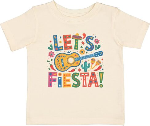 تي شيرت الأطفال من Inktastic Let's Fiesta Sombrero Guitar in Kuwait