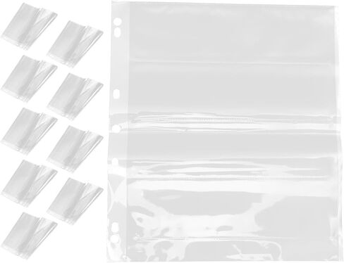 Toddmomy 10pcs 120-hole Negative Film Sleeves Waterproof Photo Negative Protectors Archival Storage Pages for Camera Film and Slide Preservation in Kuwait