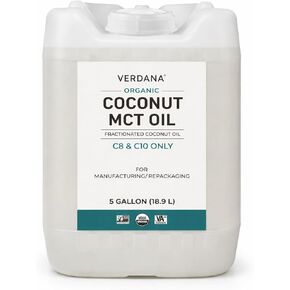 Verdana USDA Certified Organic Coconut MCT Oil – Fractionated Coconut Oil – No Palm Kernel Used – Kosher, Food Grade, Non-GMO – Great for Keto and Paleo Diets, Oil Pulling Rinse Mouthwash – 16 Fl Oz in Saudi Arabia