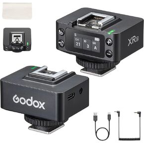 جهاز استقبال Godox XR-S XRS TTL اللاسلكي لفلاش سوني، التحكم عن بعد في الغالق عبر X3Pro، نطاق 100 متر، بطارية 1270 مللي أمبير، جهاز استقبال شاشة ملونة 0.96 بوصة لفلاش كاميرا سوني in Kuwait