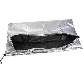Telescope Cover Outdoor 420D Reflective Oxford Fabric Waterproof UV Protection with Drawstring for Secure Fit 150x85cm Silver in Kuwait