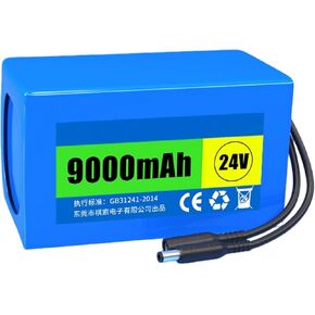 Mushuo DC 24V 9000mAh بطارية قابلة للشحن ذات سعة عالية مع قابس DC 5.5 * 2.1mm لمعدات المراقبة in Kuwait