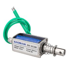 باوماين الملف اللولبي الكهربائي BM-0530B DC 12V 1A 10mm 5N PushPull in Kuwait