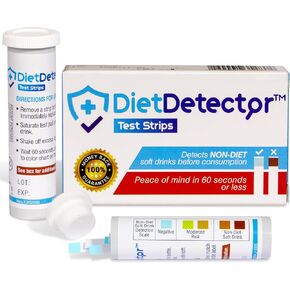 شرائط اختبار DietDetector - تكتشف المشروبات الغازية غير المخصصة للحمية قبل الاستهلاك العرضي - ضرورية لمرضى السكر والمهتمين بالصحة - 40 شريطًا في كل صندوق in Kuwait