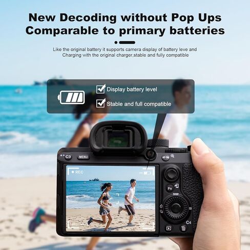 بطارية بديلة NP-BX1 مكونة من 3 قطع وشاحن ثلاثي القنوات متوافق مع Sony ZV-1 وCyber-Shot DSC-RX100 (I-VII) وRX1R II وHX90V وWX500 وFDR-X3000 (1090 مللي أمبير في الساعة) in Kuwait