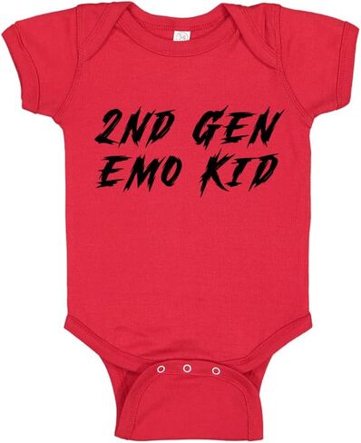 2nd Generation Emo Kid Baby One Piece Bodysuit Or Toddler Shirt Emo Daddy and Mommy Gift in Saudi Arabia