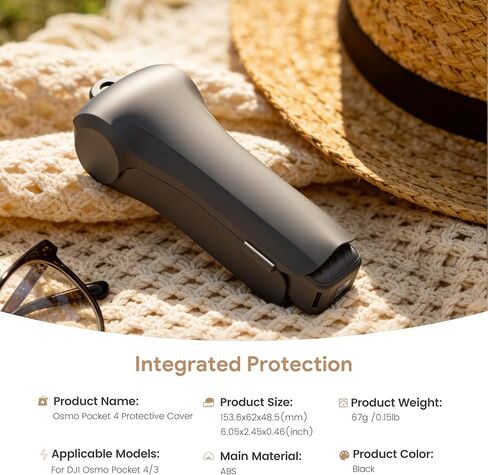 حافظة غطاء STARTRC PHOTO Pocket 4 لملحقات DJI Osmo Pocket 4، حافظة حماية كاملة مع 3 فتحات مرشح CPL/ND، انحراف مقاوم للصدمات وحماية الشاشة in Kuwait