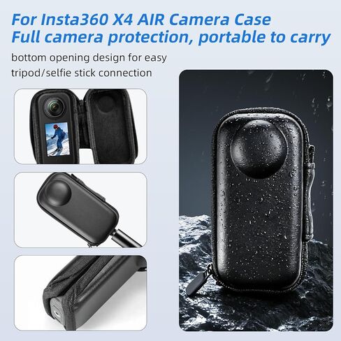 JasonMighty for Insta 360 X4 AIR Accessories Kit Include Camera Case/Silicone Cover/Lens Guards/Screen Tempered Glass/Action Camera Protection Parts for X4 AIR in Kuwait
