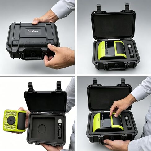Fotoleey Carrying Case for XbotGo Falcon, Waterproof, Shockproof & Dustproof, Secure Lock & Ventilation System, Durable PP Plastic with EVA,for Storage & Travel in Kuwait