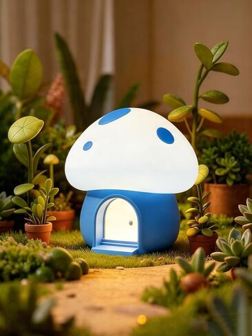 Kids Night Light, Mushroom Bunny Silicone Nursery Lamp, Tap Control 3-Level Dimmable, 30/60Min Timer, 1200mAh Rechargeable Cordless LED Bedside Sleep Light for Toddler Baby Bedroom in Kuwait