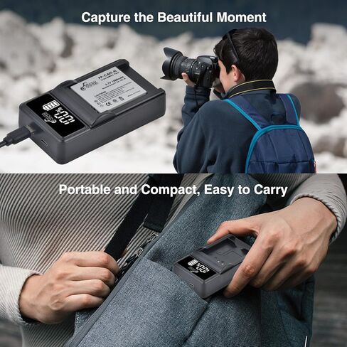 بطارية وشاحن Pickle Power NB-4L لكاميرا Canon PowerShot ELPH 100 HS، 300 HS، 310 HS، SD600، SD1000، SD1100 is، SD1400 is، SD750، SD400، SD200، SD30، SD300، SD40، SD450، SD630 in Kuwait