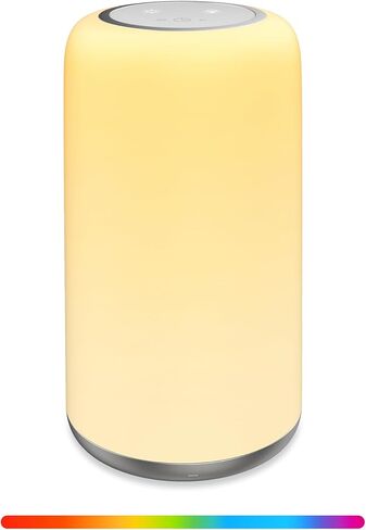 Night Light for Kids, Portable Baby Night Light, 5 Color Temperatures & Stepless Dimming, 8 RGB Colors, Rechargeable Nursery Night Light, Sleep Aid, Touch Lamp with 2 Timers in Saudi Arabia