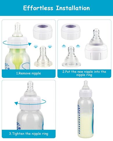 Silicone Nipple for Dr. Brown’s Natural Flow Level 2 Narrow Baby Bottle, Medium Flow, 3m+, 6 Count in Saudi Arabia