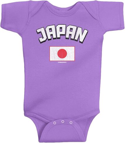 Threadrock Unisex Baby Japan Japanese Flag Bodysuit in Kuwait