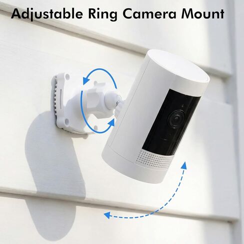 حامل جداري قابل للتعديل متوافق مع Ring Spotlight Cam Pro/Plus (بطارية)، كاميرا Ring Stick Up Cam (بطارية)، حامل كاميرا أمان خارجي مع حزام للتثبيت على الحائط أو العمود أو الشجرة in Kuwait