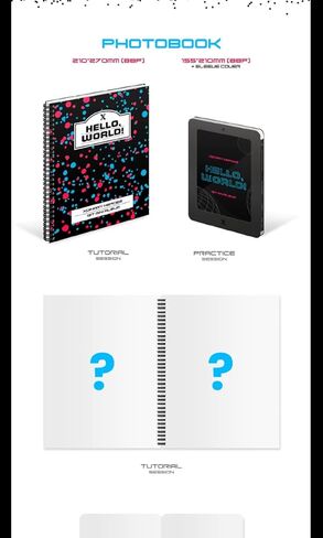 Xdinary Heroes Hello, World! 1st Mini Album TUTORIAL SESSION Version CD+88p PhotoBook+1p PhotoCard+1p Folding PhotoCard+1ea Pop-up Card+1ea Hologram Sticker+Tracking Sealed in Kuwait