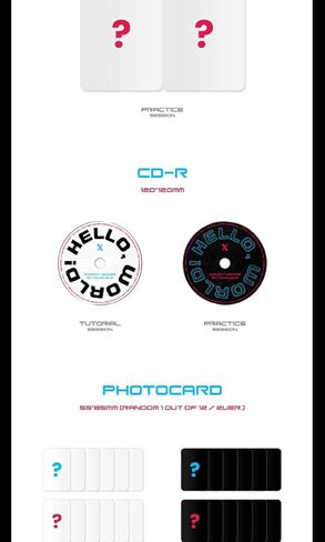 Xdinary Heroes Hello, World! 1st Mini Album TUTORIAL SESSION Version CD+88p PhotoBook+1p PhotoCard+1p Folding PhotoCard+1ea Pop-up Card+1ea Hologram Sticker+Tracking Sealed in Kuwait