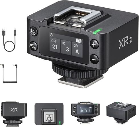 جهاز استقبال فلاش لاسلكي Godox XR لكاميرا Canon Nikon، ترقية X1R، مشغل 2.4G TTL HSS مع بطارية مدمجة قابلة لإعادة الشحن، مزامنة لاسلكية ومصراع عن بعد لـ X3 XProII، نطاق 100 متر in Kuwait