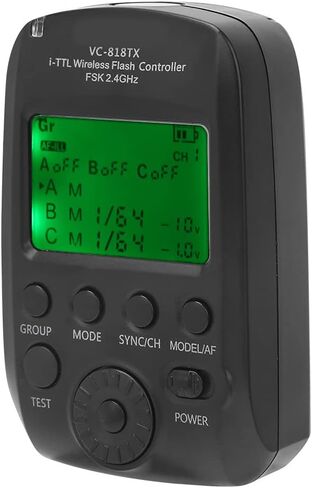 Akozon VC 818TX I TTL Highspeed Sync Flash Trigger 2.4G Transmitter، مشغل فلاش متقدم متعدد الوظائف متوافق مع مجموعة متنوعة من الكاميرا in Kuwait