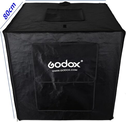 خيمة Godox Mini LED للتصوير الفوتوغرافي في الاستوديو مقاس 80 × 80 × 80 سم LSD80 2 قطعة شريط مصابيح LED قوة 40 وات 10000 ~ 11000 لومن مع حقيبة حمل in Kuwait