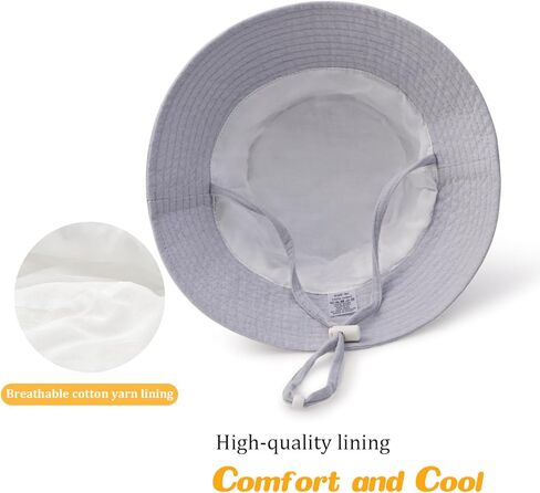 Baby Sun Hat Infant Toddler Summer Bucket Hat, Medical Cotton Yarn Sun Hats for Baby Boys Girls in Saudi Arabia