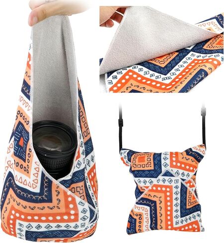 Camera Wrap, Anti-Scratch Protective Wrap, Lens pouche, Magic Self-Adhesive Cloth, Lens Protector, Washable Universal Storage Cloth for DSLR, Smartphones, Laptops, Cosmetic, Household Items in Kuwait