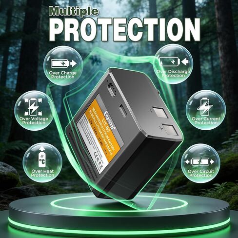 بطارية LIT-B2 لكاميرا المراقبة المحمولة ذات البطارية V150 | حزمة بطارية ليثيوم إضافية طويلة الأمد قابلة لإعادة الشحن للشحن السريع 3.7 فولت/10 أمبير/37 وات في الساعة (V-LIT-B2) in Kuwait