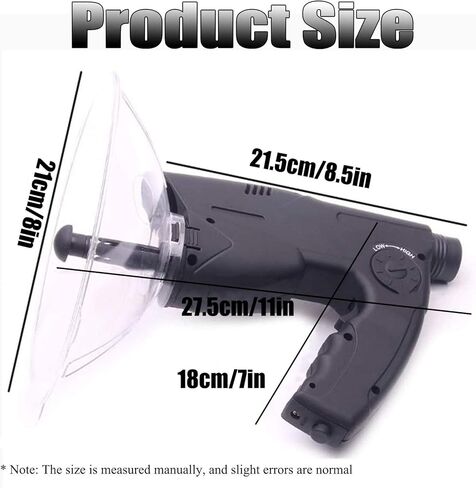 Parabolic Microphone Monocular, Sound Amplifier Ear Bionic Listening Device, Up to 300 FT 8X Magnification for Birds Listening Telescope in Kuwait