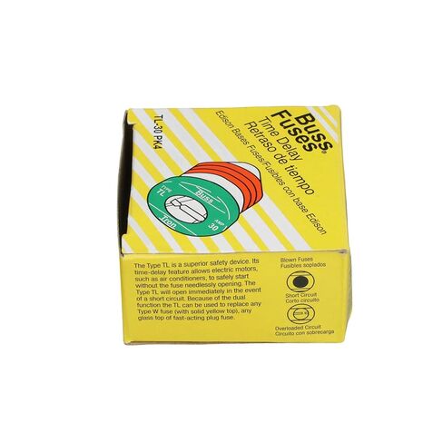 Bussman TL-30PK4 30 Amp TL Edison Plug Time Delay Fuse 4 Count in Saudi Arabia