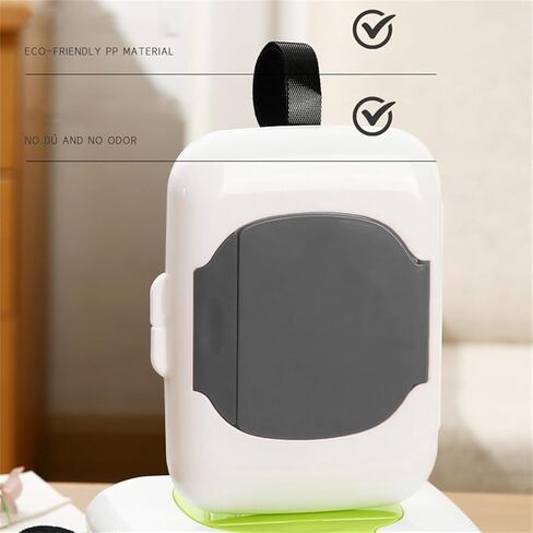 2Pcs Travel Wipes Case, Wipe Dispenser, Portable Refillable Wipe Container,Reusable Travel Baby Wipes Case, Wipe Holder for Diaper in Kuwait