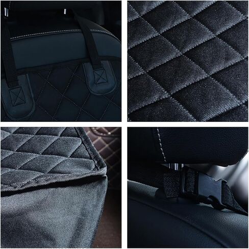 SEWACC Premium Pet Car Seat Mat Oxford Cloth Cushion Portable Dog Seat Pad for Car Backseat Protection Against Fur Dirt Stains Easy to Clean in Kuwait