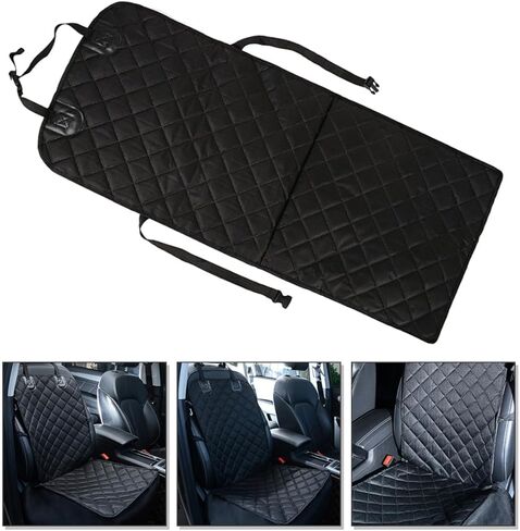SEWACC Premium Pet Car Seat Mat Oxford Cloth Cushion Portable Dog Seat Pad for Car Backseat Protection Against Fur Dirt Stains Easy to Clean in Kuwait