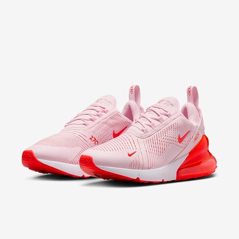 حذاء Nike Air Max 270 للنساء (رغوة وردية/أبيض/قرمزي ساطع) in Kuwait