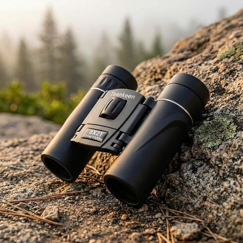 8x21 Compact Binoculars for Adults & Kids, Portable Foldable Telescope with BAK4 Prism & FMC Coating, Lightweight Pocket Binoculars for Bird Watching, Sports, Travel, Theatre, Gifts in Kuwait