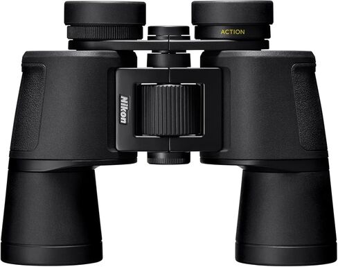 نيكون اكشن 8x42 مجهر | بصريات نيكون مغلفة بطبقات متعددة، ومشرقة، ورؤية واسعة، وطاقة 8X، وأغطية عيون قابلة للدوران والانزلاق، وتصميم بورو بريزم جاهز للتركيب على حامل ثلاثي القوائم in Kuwait