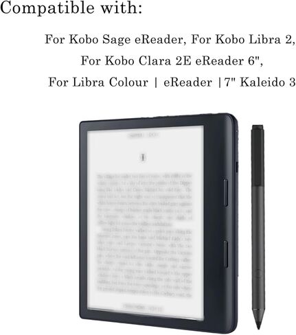 Stylus 2 for Kobo Libra Colour Stylus, Libra Colour Pen for Kobo Clara Colour/Clara BW/Clara 2E eReader 6 inch/Kobo Sage eReader | 7" Kaleido™ 3 (Silver) in Saudi Arabia