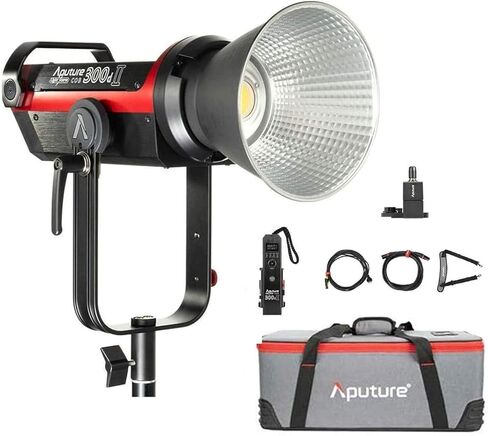 Aputure 300d II 300d Mark II LED Video Camera Light,350W CRI/TLCI 96+ 55000lux@0.5M COB Light 8 Built-in Lighting Effects,Sidus Link App with Carrying Bag in Kuwait