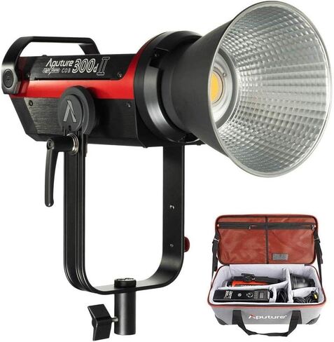 Aputure 300d II 300d Mark II LED Video Camera Light,350W CRI/TLCI 96+ 55000lux@0.5M COB Light 8 Built-in Lighting Effects,Sidus Link App with Carrying Bag in Kuwait