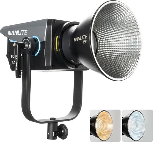 NANLITE FC-300B 350w LED Video Light، CRI 96+ 2,700K-6,500K ضوء تصوير ثنائي اللون مع حامل Bowens، أوضاع FX، التحكم في التطبيق للاستوديو، صناعة الأفلام، الصورة، إنشاء محتوى YouTube in Kuwait