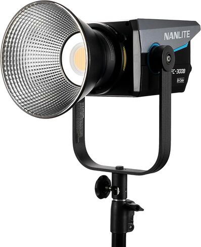 NANLITE FC-300B 350w LED Video Light، CRI 96+ 2,700K-6,500K ضوء تصوير ثنائي اللون مع حامل Bowens، أوضاع FX، التحكم في التطبيق للاستوديو، صناعة الأفلام، الصورة، إنشاء محتوى YouTube in Kuwait