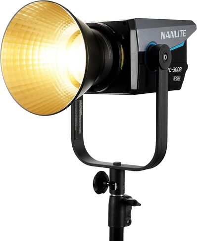 NANLITE FC-300B 350w LED Video Light، CRI 96+ 2,700K-6,500K ضوء تصوير ثنائي اللون مع حامل Bowens، أوضاع FX، التحكم في التطبيق للاستوديو، صناعة الأفلام، الصورة، إنشاء محتوى YouTube in Kuwait