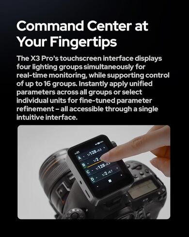 مشغل فلاش Godox X3Pro N X3Pro-N TTL اللاسلكي لكاميرات نيكون مع تكامل البلوتوث والتحكم في التطبيق 2.4 جيجا هرتز نظام X اللاسلكي أوضاع التصوير الاحترافية شحن سريع وظيفة TCM تعمل باللمس in Kuwait