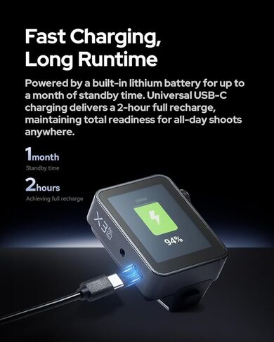 مشغل فلاش Godox X3Pro N X3Pro-N TTL اللاسلكي لكاميرات نيكون مع تكامل البلوتوث والتحكم في التطبيق 2.4 جيجا هرتز نظام X اللاسلكي أوضاع التصوير الاحترافية شحن سريع وظيفة TCM تعمل باللمس in Kuwait